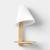 Room essentials Sidekick wall sconce white / light natural wood 2 thumbnail