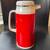 Large Vintage Red Thermos-Japan-National Vacuum Bottle-Glass Interior 1 thumbnail