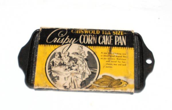 NOS Griswold Tea Size Crispy Corn Cake Pan with Original Wrapper. 1