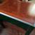 Tall hunter green hand-painted table with silver-tone décor 3 thumbnail