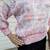 Vtg Petite Sophisticates Hand-Knitted Sweater Pink/White SML Sport 7 thumbnail
