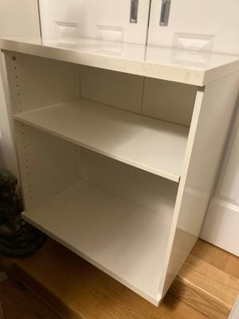 Bookcase - white lacquer-type finish - high quality factory assembled 1