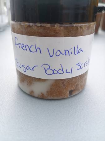 French vanilla sugar body scrub 1