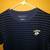 Men's Nautica Navy Blue Striped Short Sleeve Crew Neck Shirt, L 2 thumbnail