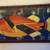 Large Painting Original Oil Pastel Tropical Fish Artist Signed 2 thumbnail