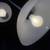 White 6 Foot Double Light Floor Lamp With Bendable Arm 4 thumbnail