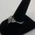 Sterling Silver Marquee & Trillion Cut Cubic Zirconia Size 7 3/4 Ring 2 thumbnail