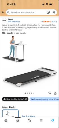 Under desk Treadmill walking Pad 1