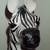ZEBRA Decoration Black White Mantle Self Standing Vintage 2013 9 thumbnail