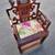 Carved Hongmu Hardwood Throne Armed Chair Asian Chinese 14 thumbnail