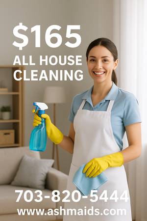 ✨ A Sparkling Clean Home for Just $165! ✨ 1