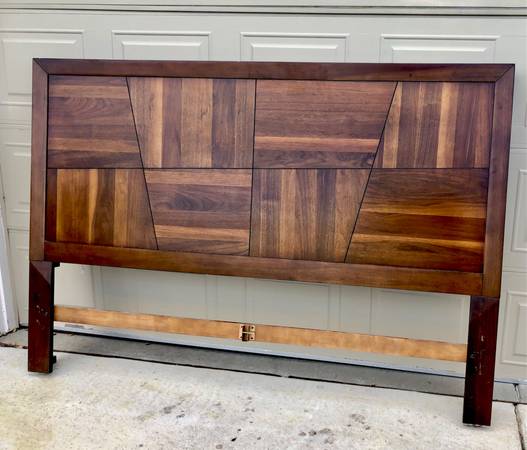 KING headboard - Mid century Dresser / tall dresser/ king bed/ Mirror 1
