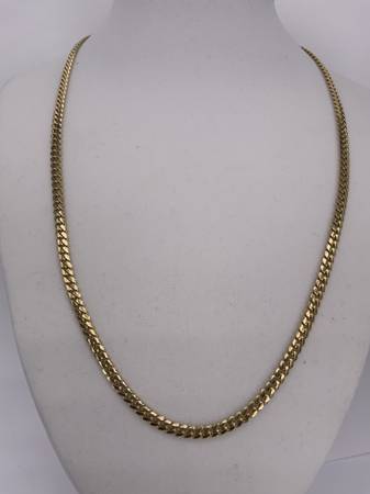 20" Gold Curb Chain 14K Yellow Gold 23.6g 1