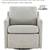 Brand new swivel chair with electric leg rest 4 thumbnail