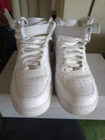 Nike Air Force 1 High Top All White Triple White Men's Size 13 Box 1