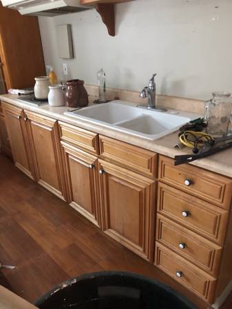 Solid Maple Wood Kitchen Cabinets 1