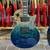 Electric Guitar Burl Maple Top Ocean Blue Color Active Pickups Mahogany Body 1 thumbnail