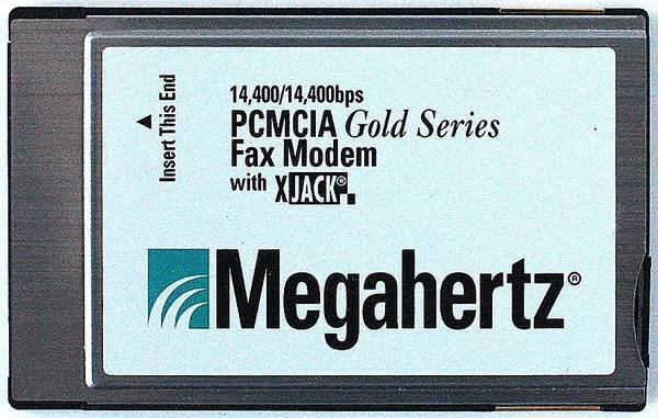 Megahertz XJ2144 PC Card 14400/14400bps PCMCIA Gold Series 1