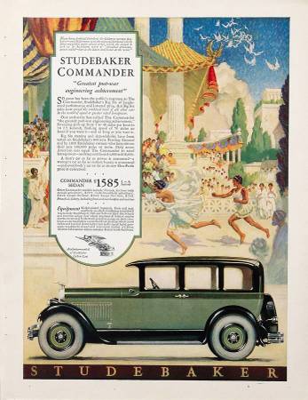 Original 1927 Studebaker Commander Ad 1