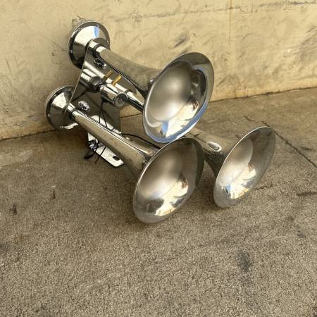Air Train Horn For Truck Loud Train Horns Chrome 115dba 1