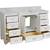 NANTUCKET 60-INCH SINGLE VANITY WITH CARRARA MARBLE TOP (DAMAGED) 3 thumbnail