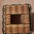 Vintage Wicker and Green Metal Basket & 2 Matching Wall Shelves 11 thumbnail