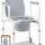 New: Medline Drop Arm Commode with Wheels, Swing Arm Rest 3 thumbnail