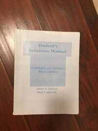 Student's Solutions Manual: Probability and Statistics 1