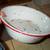 BIG ANTIQUE BOWL 1930s Vintage Metal Wash Basin Kitchen Pan White Dish 1 thumbnail