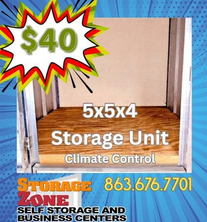 $40 Storage Zone🔶Self Storage - Lake Wales Warehouse Space & Parking (lake wales)64149651920259121