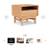 Pair of solid walnut- Black EQ3 nighstands 5 thumbnail