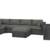 New Sunbrella 7 Piece Outdoor Patio Wicker Furniture Modular Gray HDPE 2 thumbnail