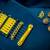 SG Chibson Custom Electric Guitar Blue Flame Top Gold Hardware Triple Humbuckers 3 thumbnail