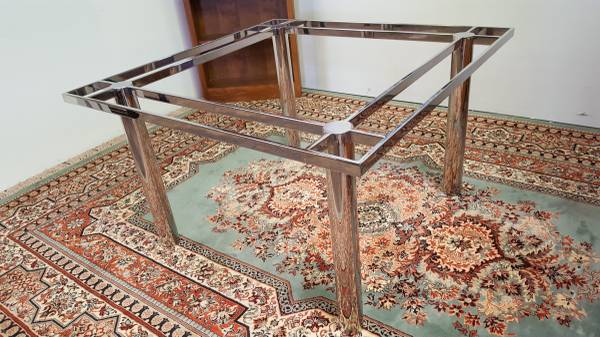 POLISHED CHROME TABLE SUPPORT FRAME 1