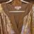 Michael Kors Women’s Sequined Tunic Blouse - soft gold Sz XL 2 thumbnail