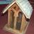 BIRD FEEDER seed House Wood Feed Decoration Window Shingle Roof 10 thumbnail