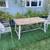 World Market Outdoor Teak Wood Patio Table Set 2 thumbnail