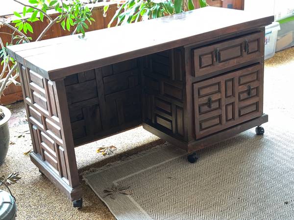 Antique Wood Desk 1