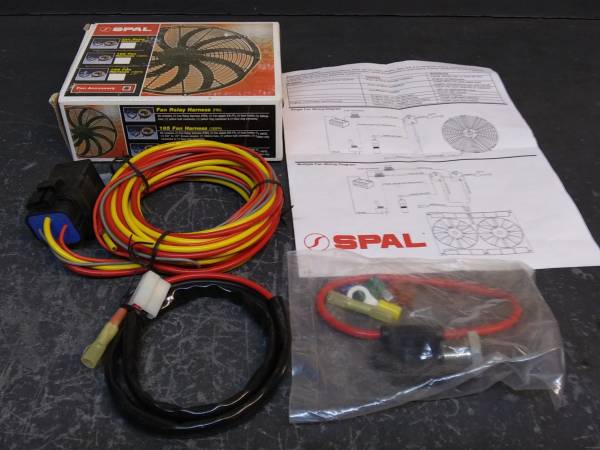 New spal heavy duty fan relay and wiring harness 1