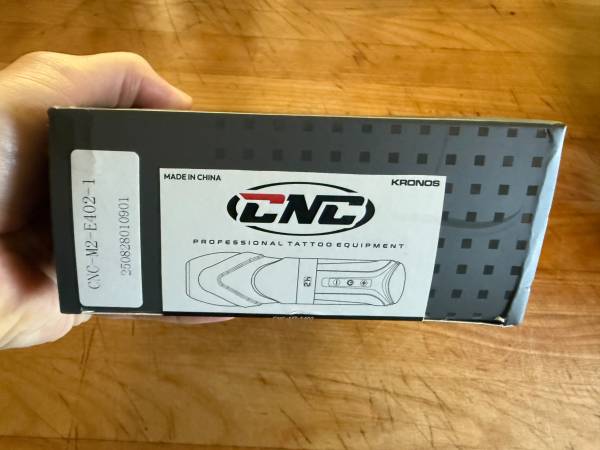 CNC KRONOS Wireless Tattoo Machine - New Sealed - Dual Batteries 1