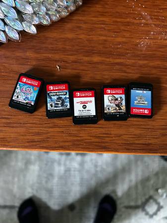 Five nintendo switch games 1