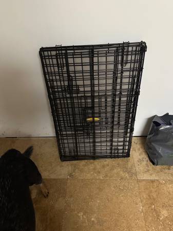 Dog Crate with pad, 19" x 30" 1