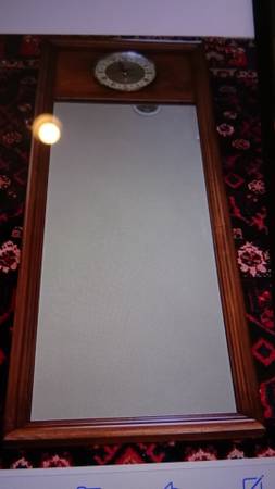 1960 Basset Hall Mirror with clock 1