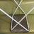 USED Vintage Red White & Blue USA Steel TV / Serving Tray with Legs 18 thumbnail