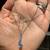 Brand New 14K White Gold Necklace with Natural Blue Topaz Stones 4 thumbnail