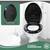 Black Soft-Close Elongated Toilet Seat Quiet-Close Lid, Contoured Seat 4 thumbnail