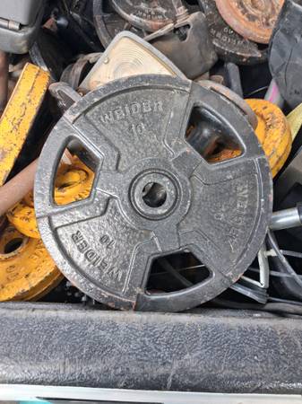 Cast iron weights and barbells 1