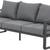 ALUMINUM OUTDOOR PATIO 3 SEATER SOFA COUCH GREY - BRAND NEW IN BOX 1 thumbnail