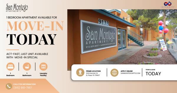 Act Fast! Units leasing quickly! 1
