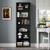 6-Tier Fixed Shelf Bookcase, 75" Tall Heavy-Duty Storage with Tip-Resistant Desi 3 thumbnail